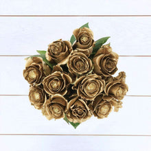 Load image into Gallery viewer, Golden Frost Rose Bouquet - Rosaholics
