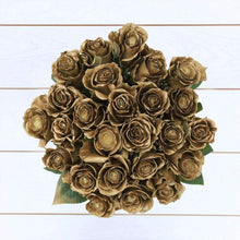 Load image into Gallery viewer, Golden Frost Rose Bouquet - Rosaholics
